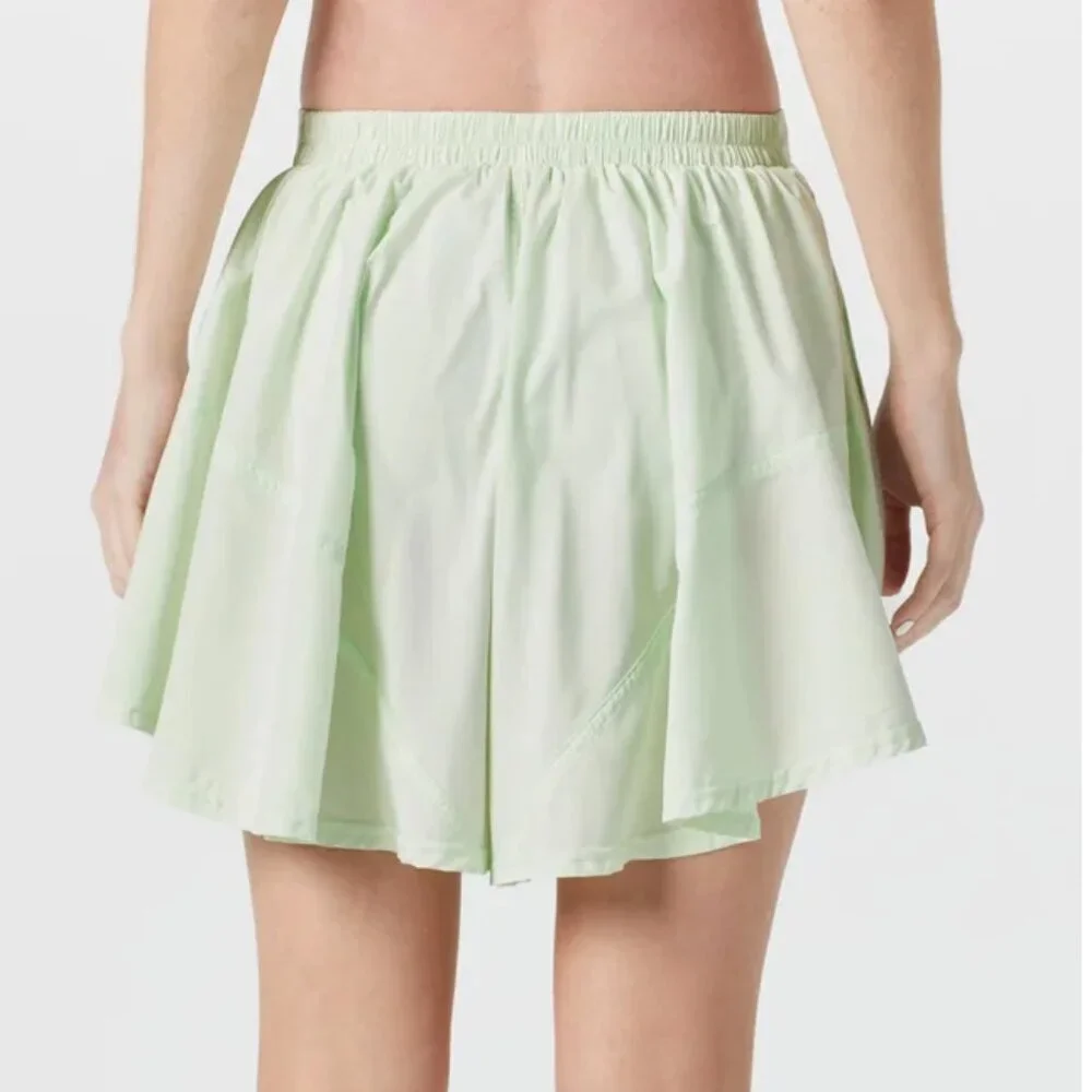FP Movement Women's Center Court Tennis Athletic Short‎ SMALL in Aqua Glass *EUC